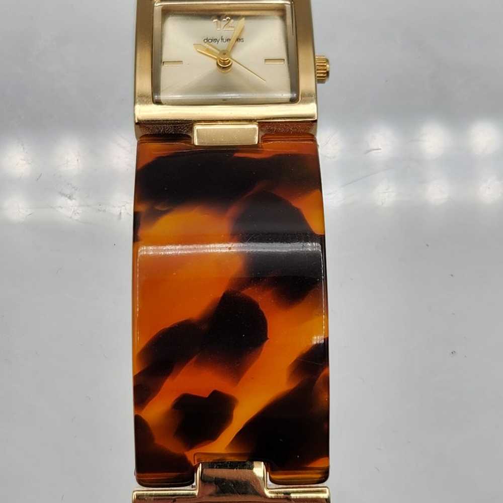 Daisy Fuentes Gold Tone Stainless Steel Resin/Met… - image 3