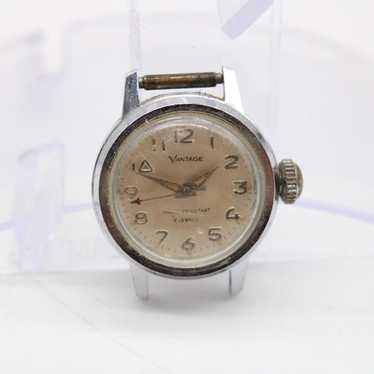 Vintage VANTAGE Watch Womens Silver Tone Stainless