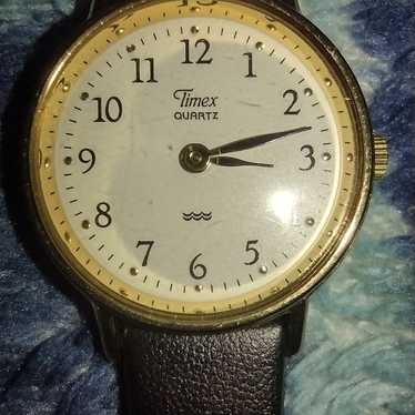 Vintage leather women timex 377 ba cell water resi
