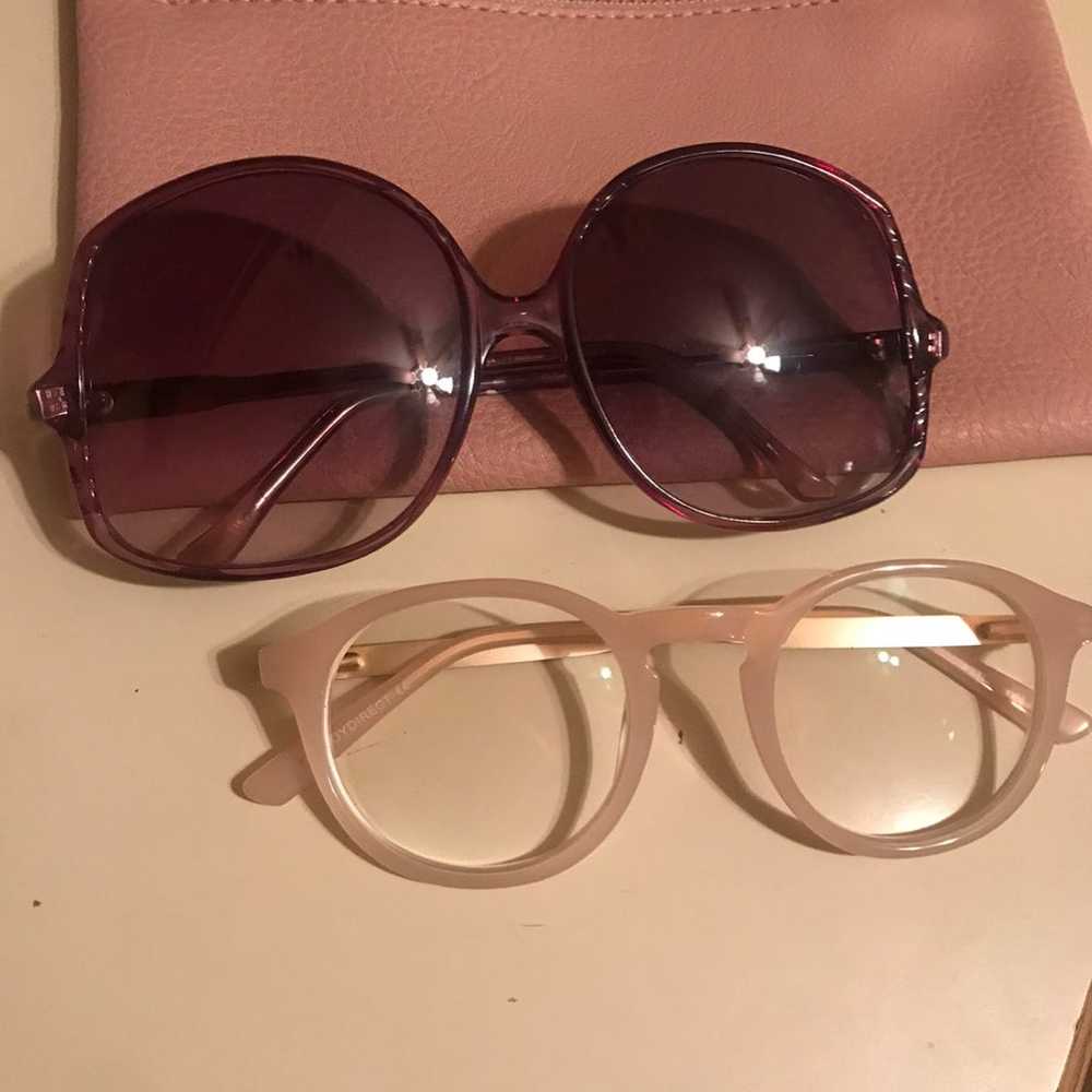 True Vintage Oversized Purple Sunglasses - image 10