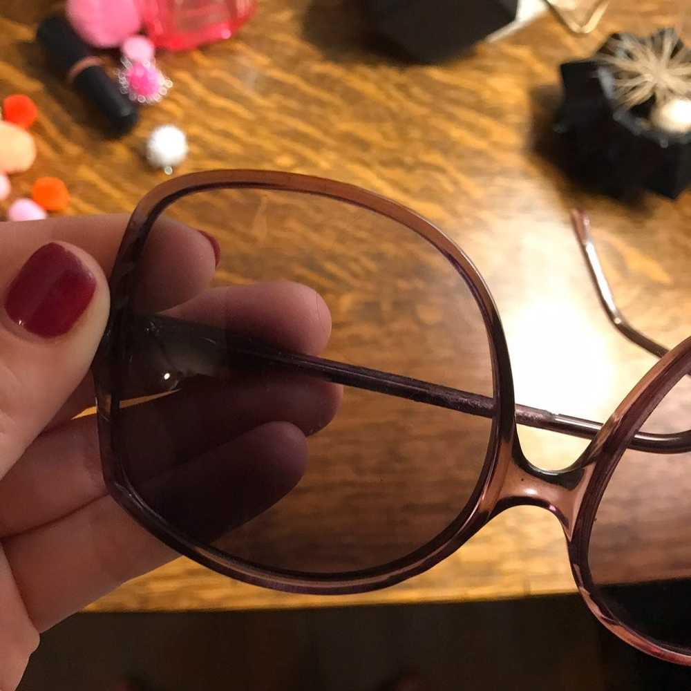 True Vintage Oversized Purple Sunglasses - image 3