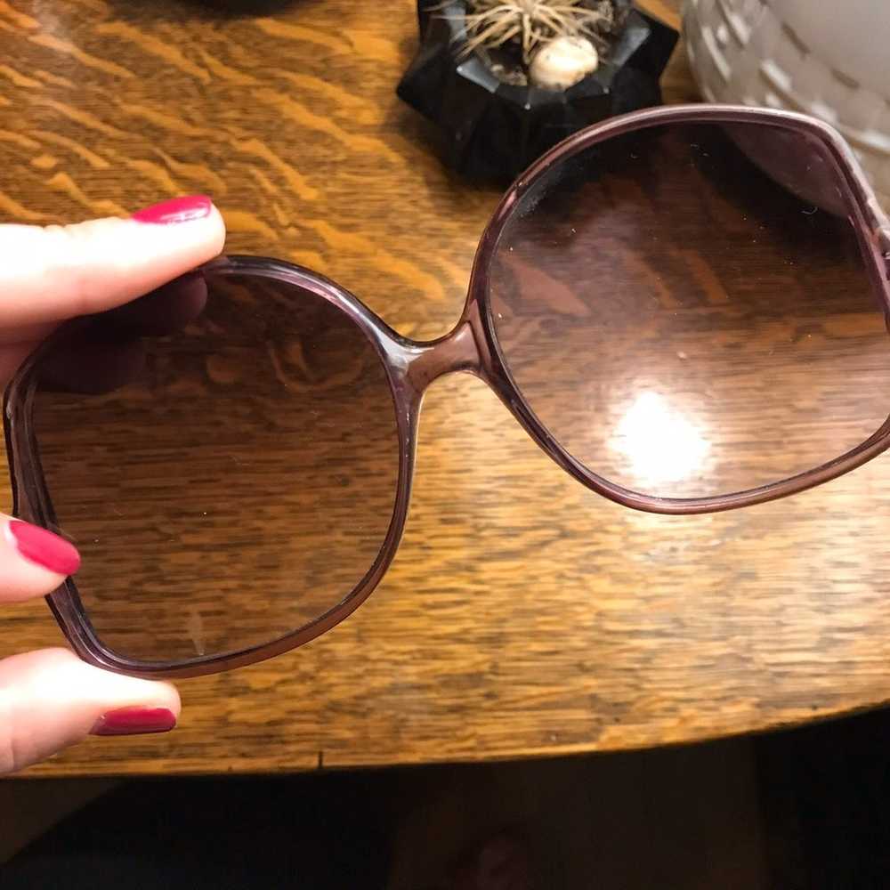 True Vintage Oversized Purple Sunglasses - image 7