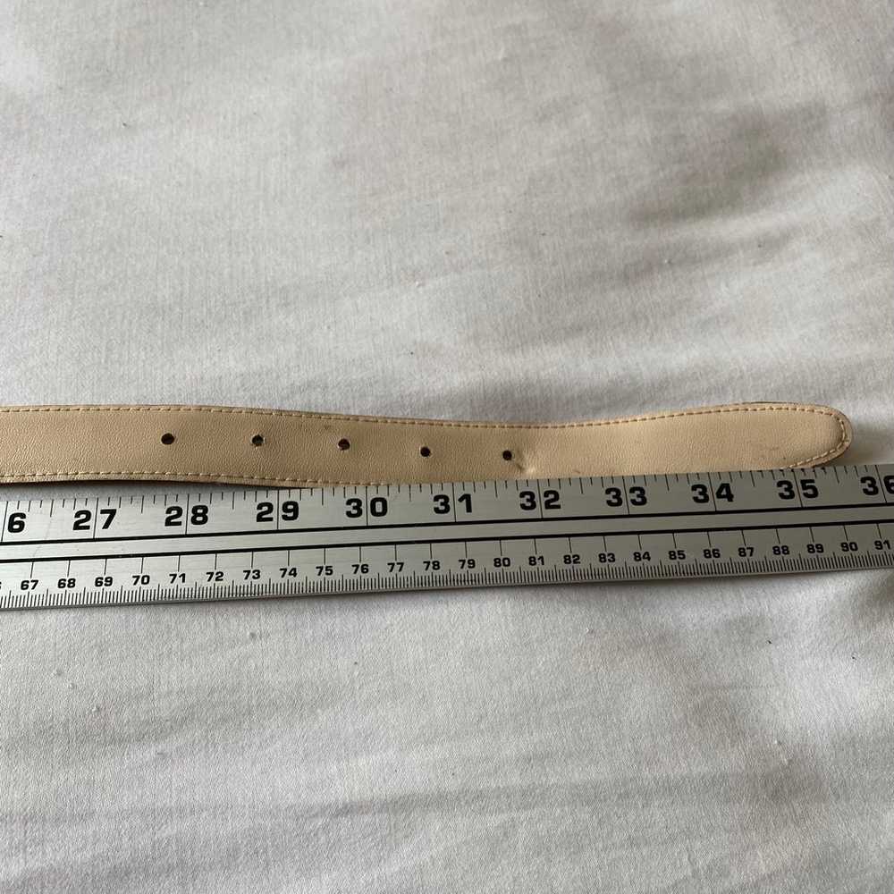 Leather Shop Belt Genuine Snakeskin #7249 Size Me… - image 4