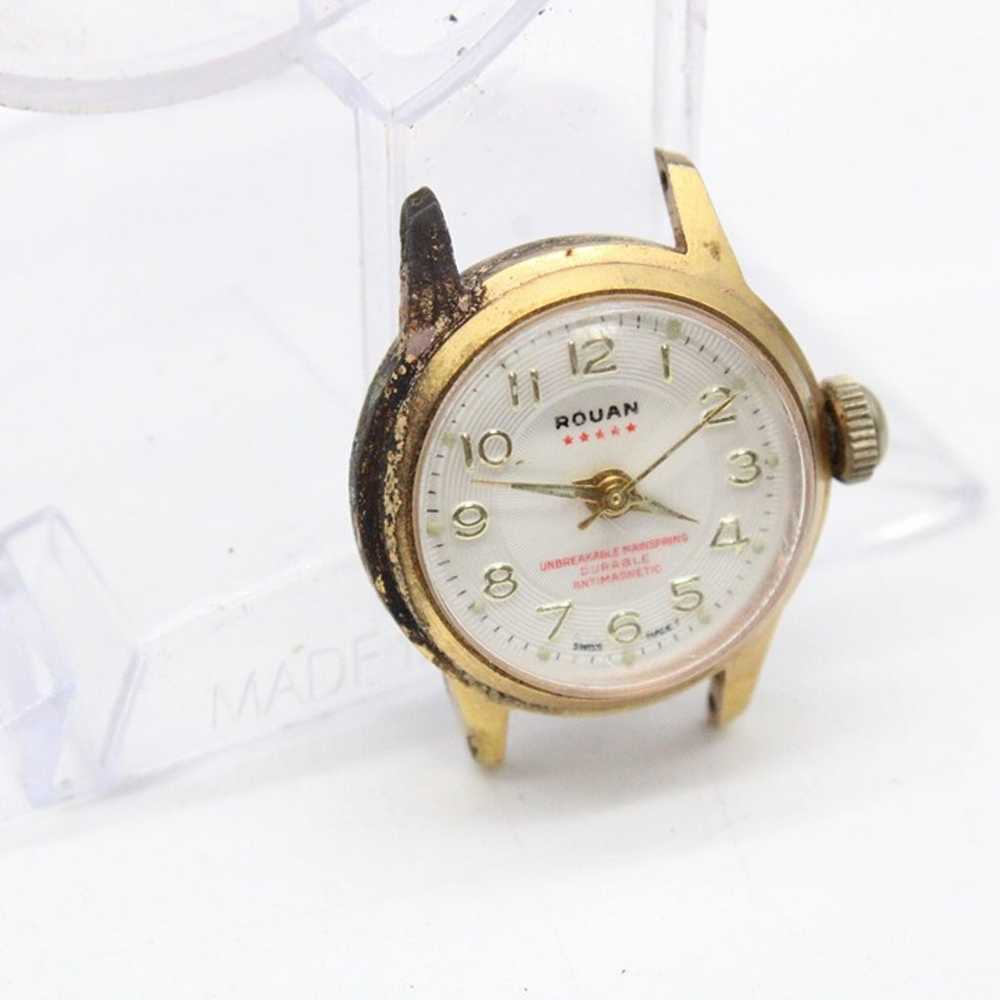 Vintage ROUAN Swiss Made Watch Womens Gold Tone S… - image 3