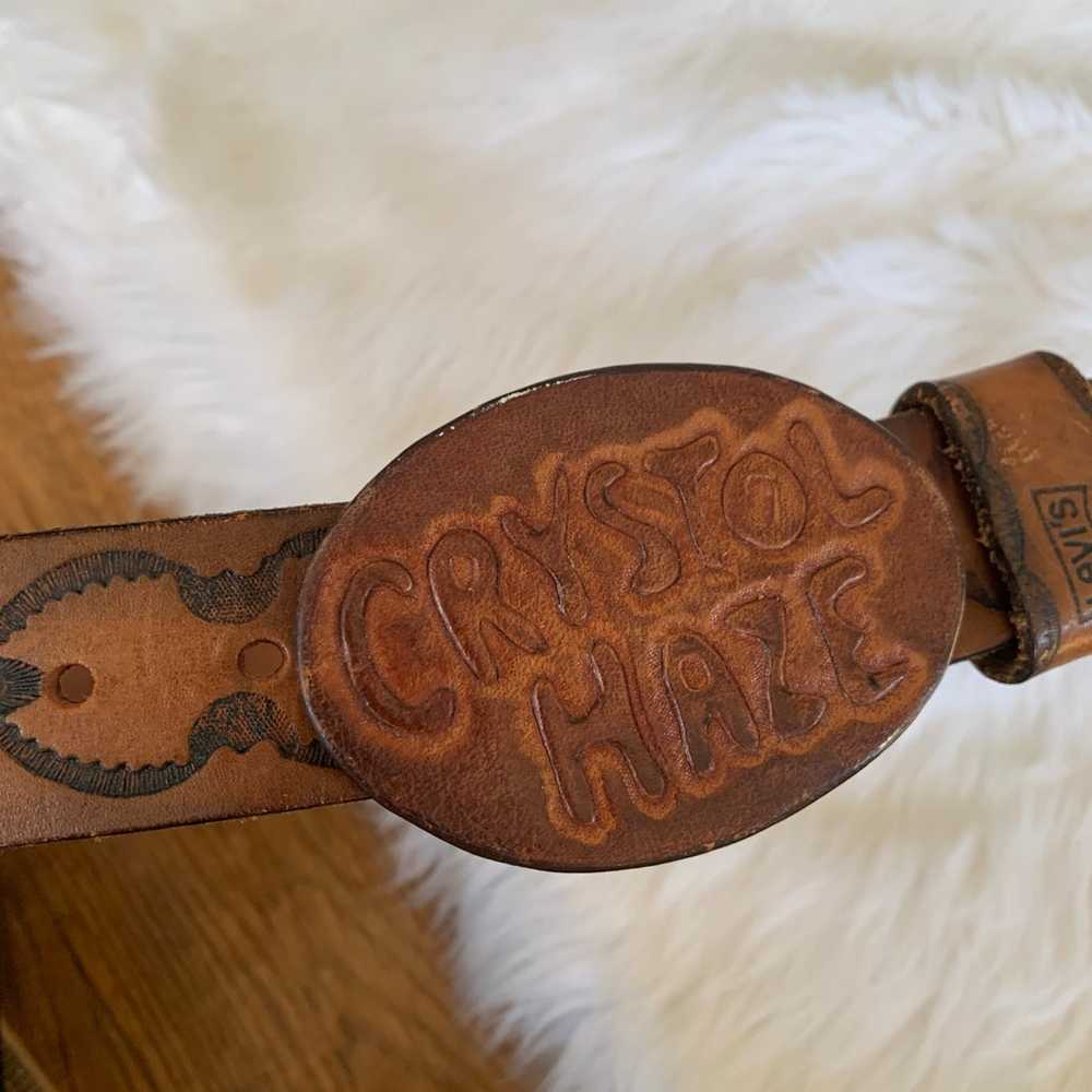 Vintage Levi’s leather belt - image 4