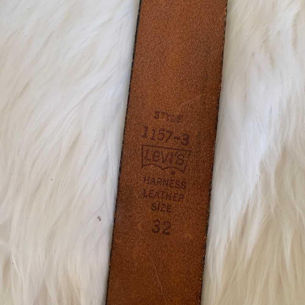 Vintage Levi’s leather belt - image 5