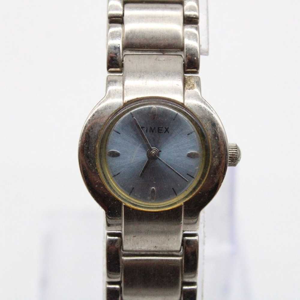 Vintage TIMEX Watch Womens Silver Tone Stainless … - image 2