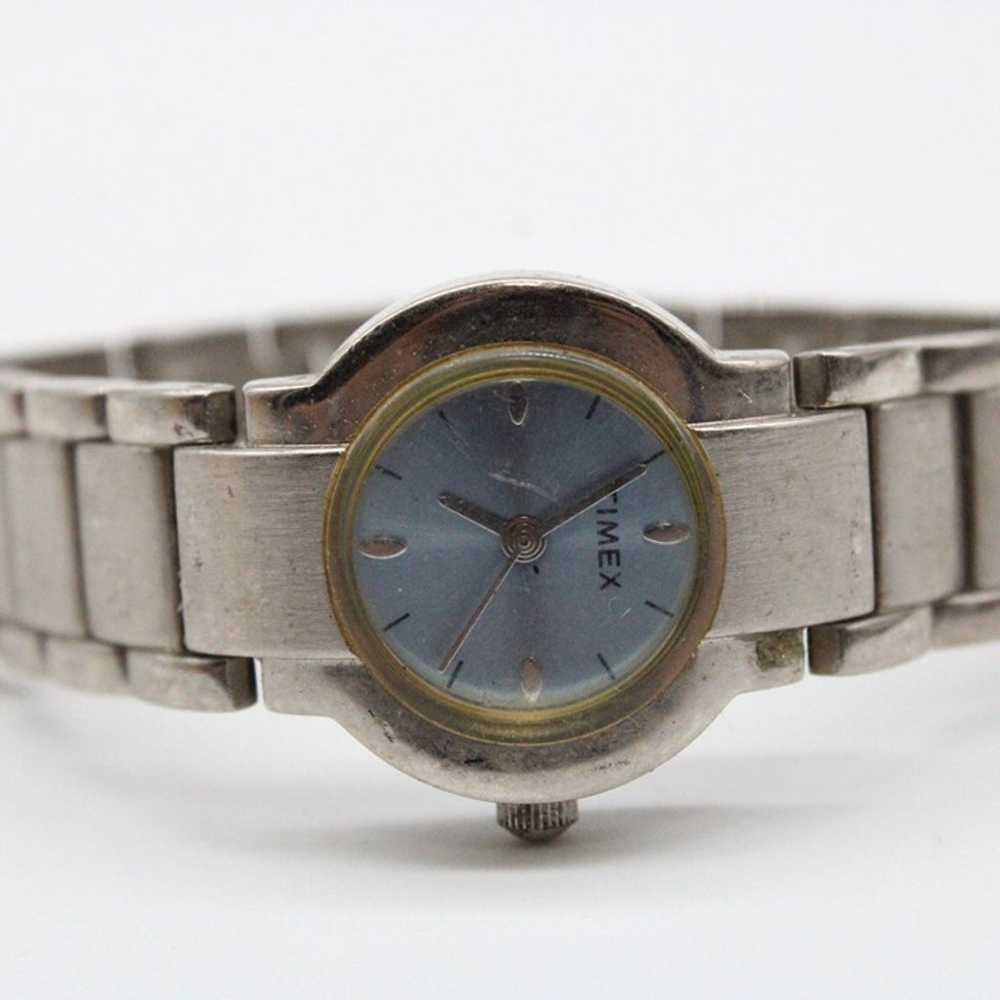 Vintage TIMEX Watch Womens Silver Tone Stainless … - image 6