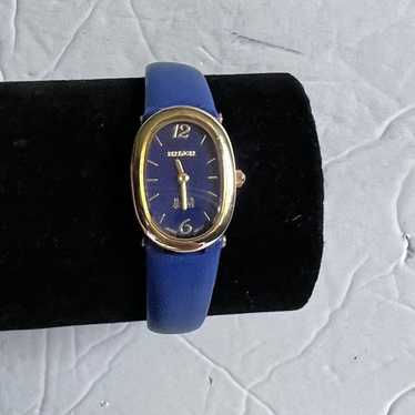 Berenger Watch Women 25mm Gold Tone Date 30M Leather Band New Battery | eBay