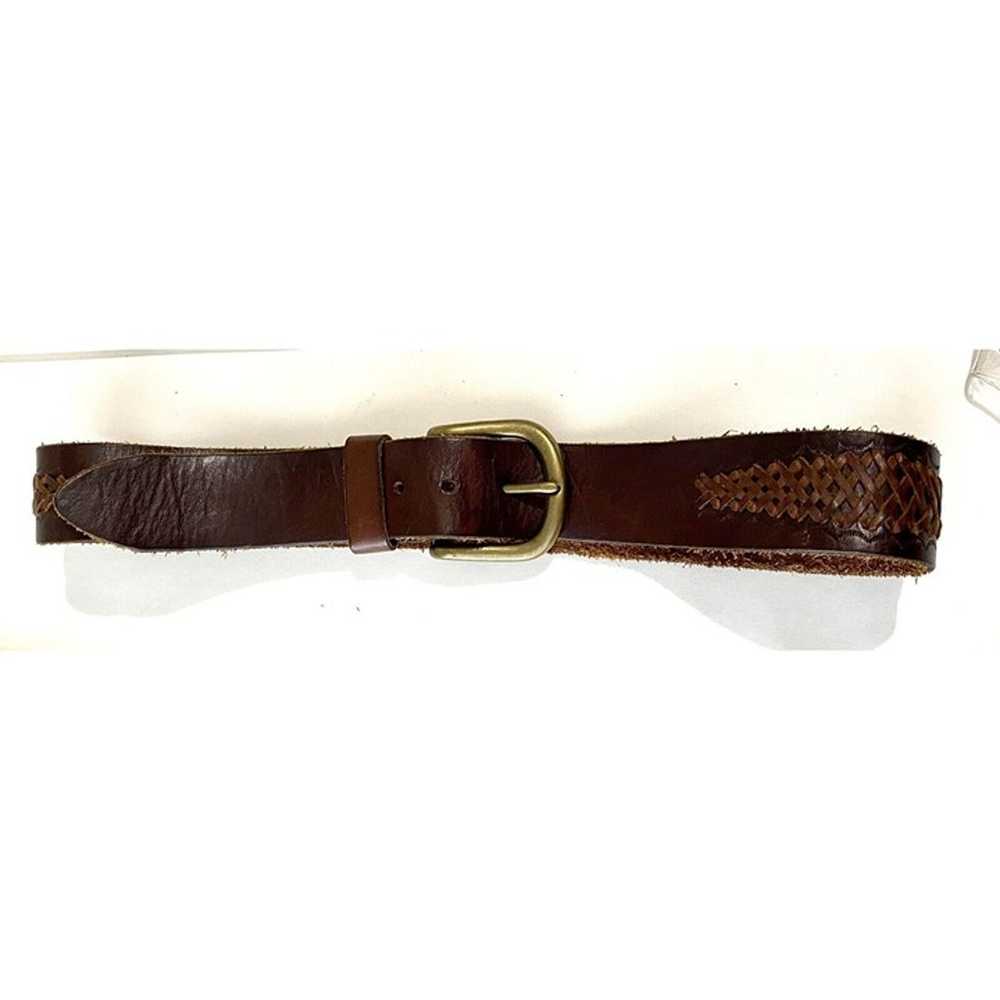 Lucky Brand Vintage Boho Dark Brown Belt Braided … - image 4