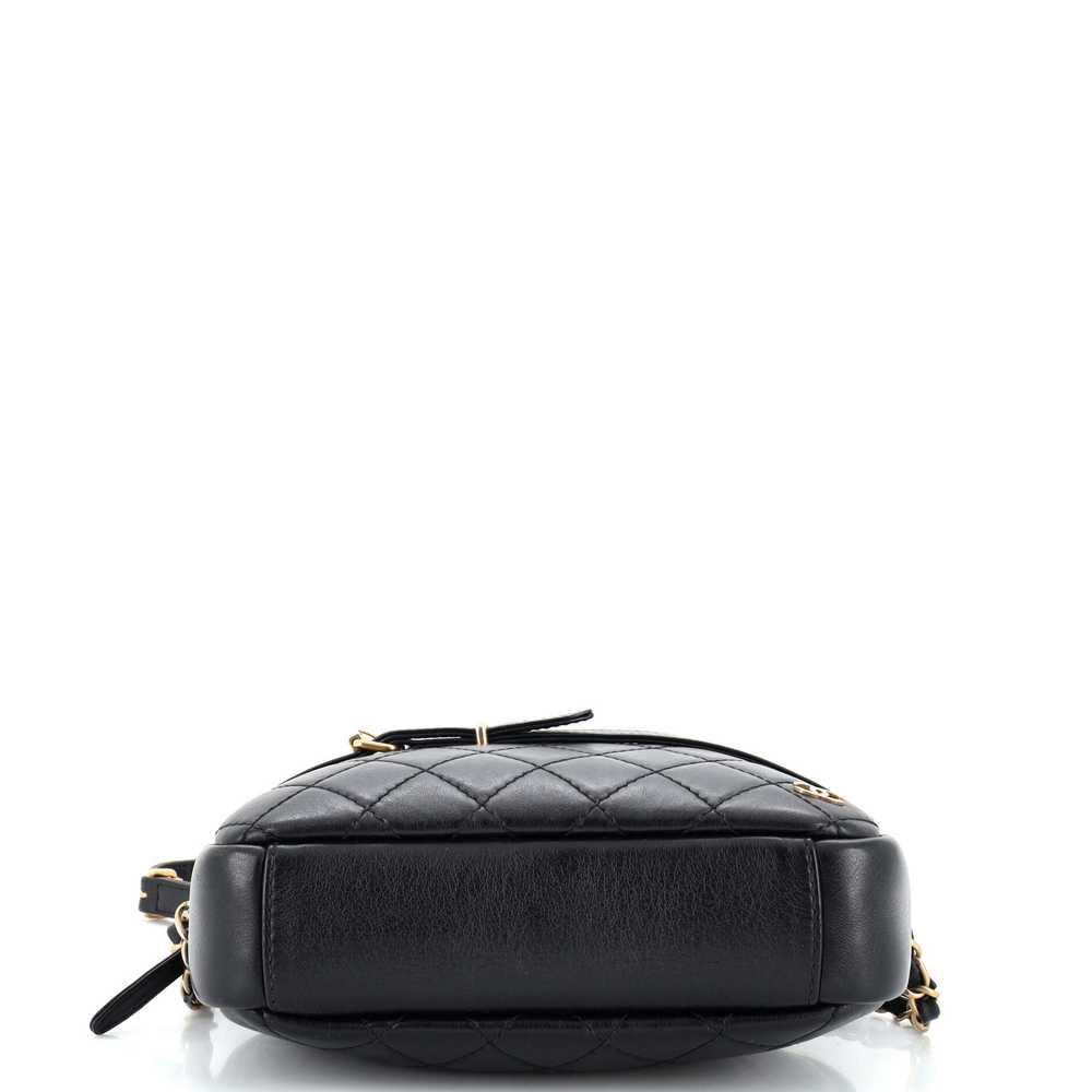 CHANEL Buckle Camera Case Bag Quilted Lambskin La… - image 5