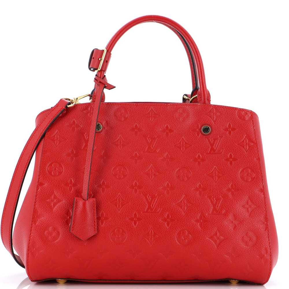 Louis Vuitton Montaigne Handbag Monogram Empreint… - image 1