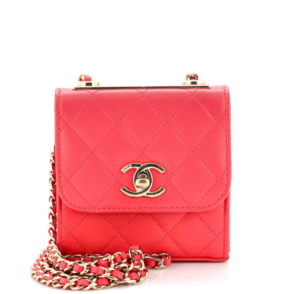 CHANEL Trendy CC Clutch with Chain Quilted Lambsk… - image 1