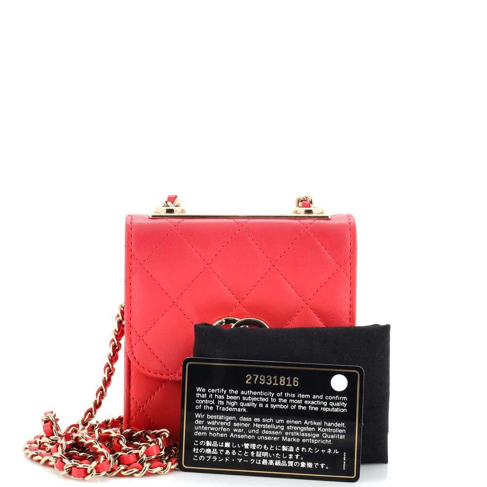 CHANEL Trendy CC Clutch with Chain Quilted Lambsk… - image 2