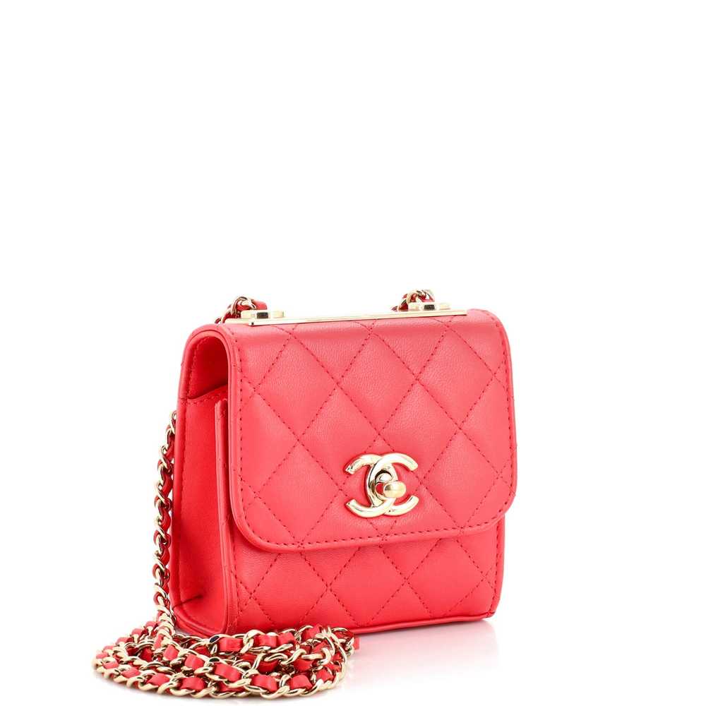 CHANEL Trendy CC Clutch with Chain Quilted Lambsk… - image 3