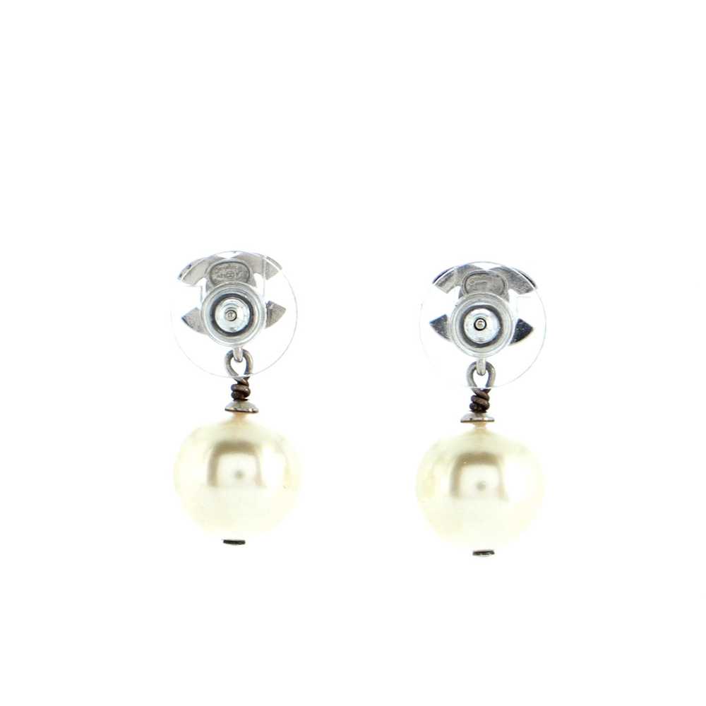 CHANEL CC Drop Earrings - image 2