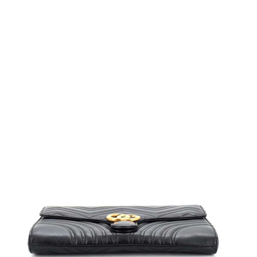 GUCCI GG Marmont Flap Clutch Matelasse Leather - image 4