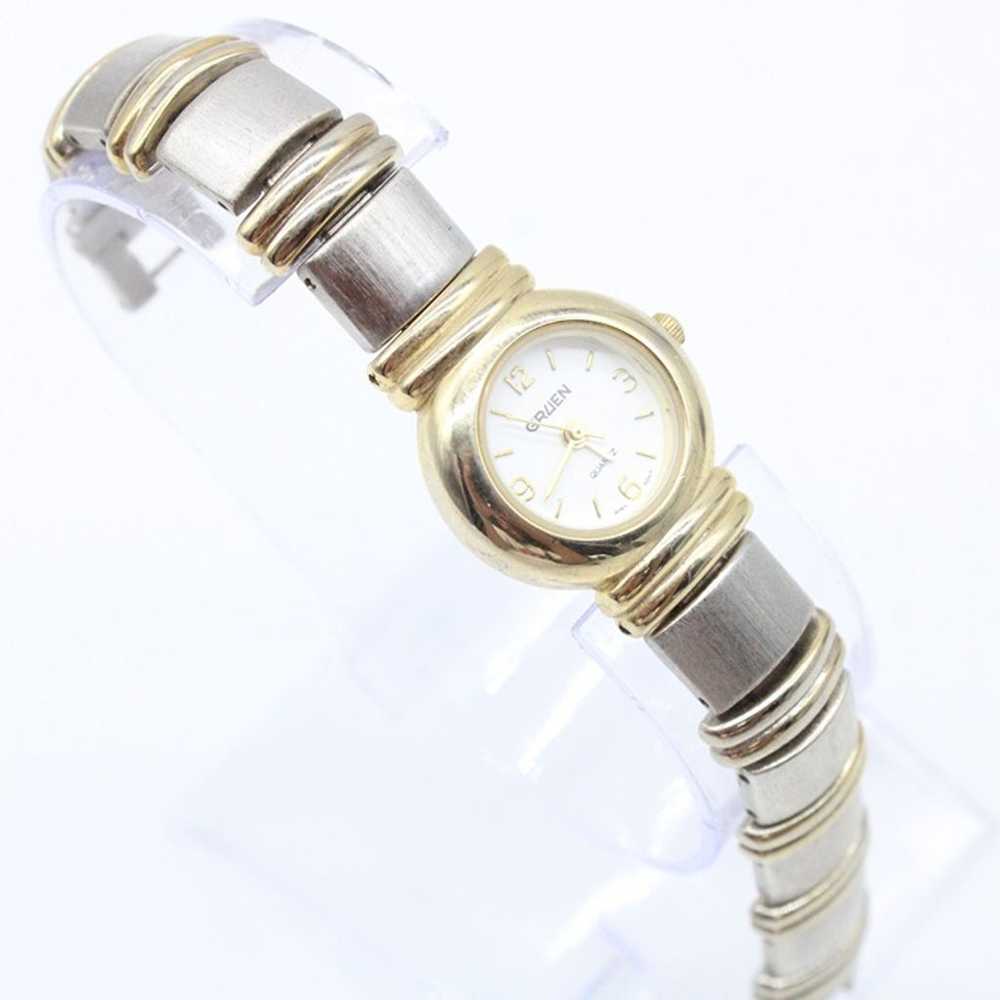 Vintage Gruen Watch Womens Silver Tone Stainless … - image 4