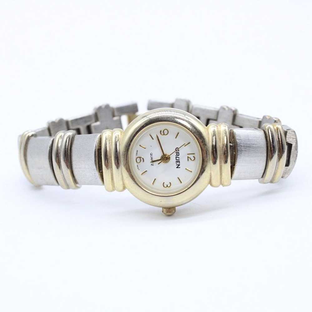 Vintage Gruen Watch Womens Silver Tone Stainless … - image 5