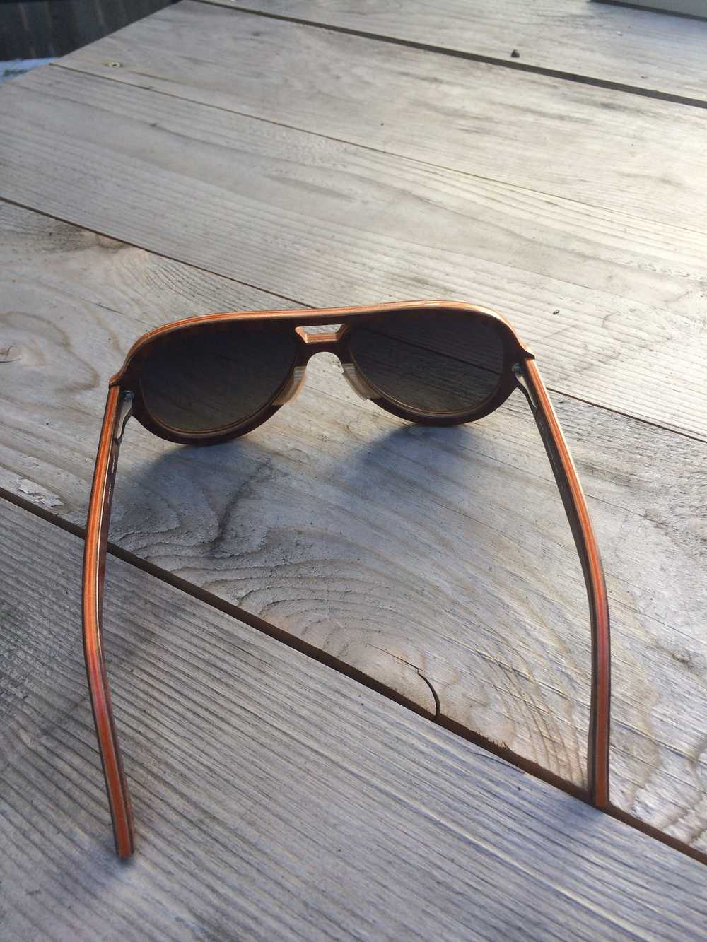 Vintage Handmade in Ohio, USA Wooden Sunglasses - image 5
