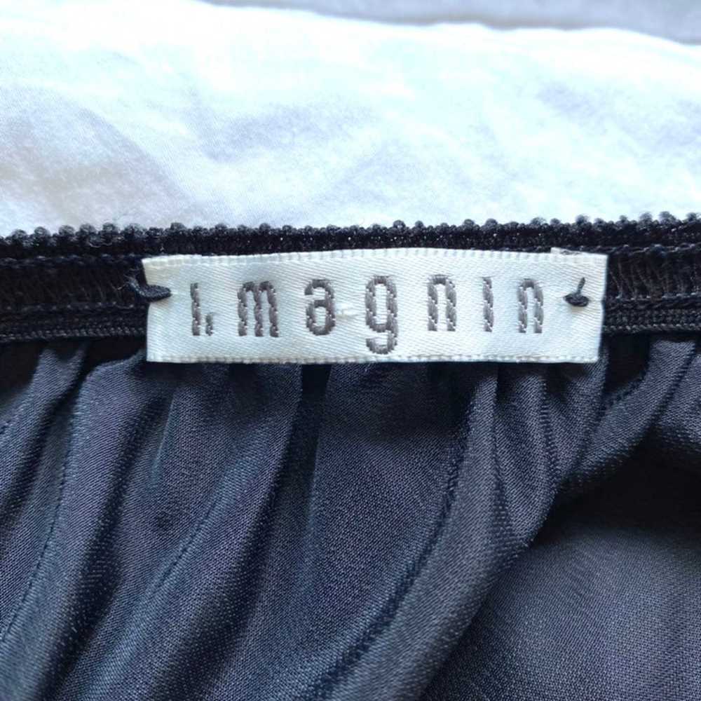 I Magnin Vintage Black Half Slip Lace Detail Sz L… - image 7