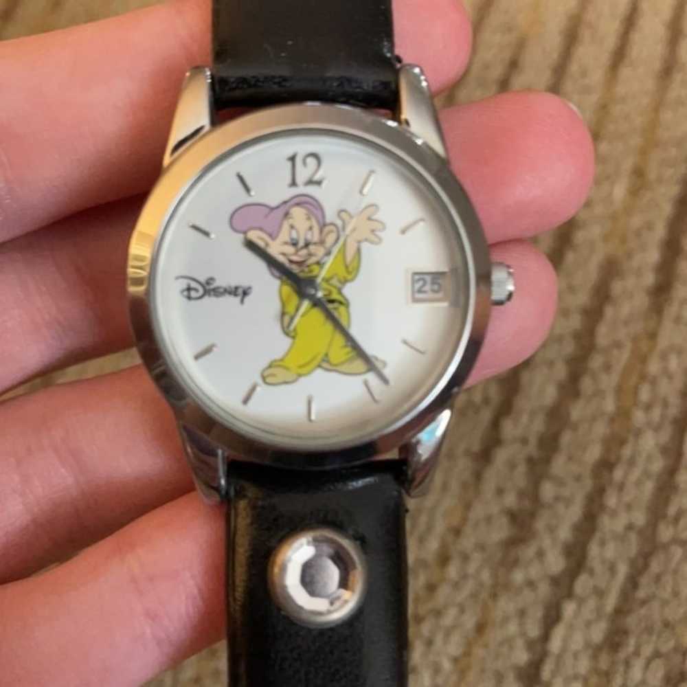 Vintage Rare Disney Snow White Dopey Watch - image 2