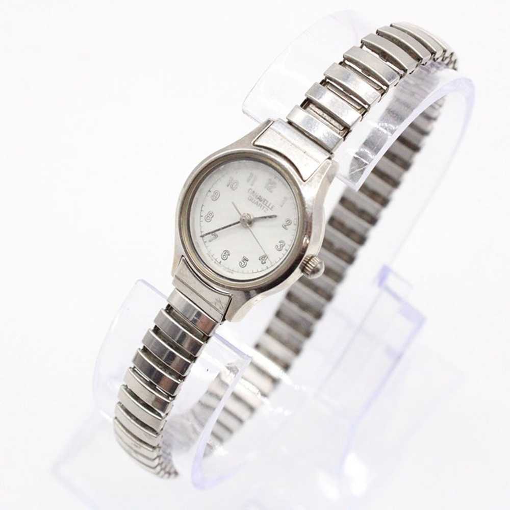 Vintage CARAVELLE Watch Womens Silver Tone Stainl… - image 3