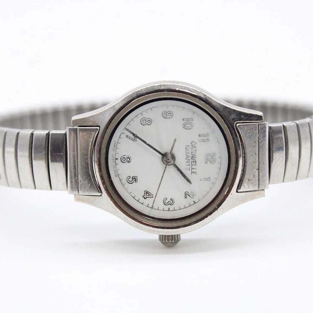 Vintage CARAVELLE Watch Womens Silver Tone Stainl… - image 6