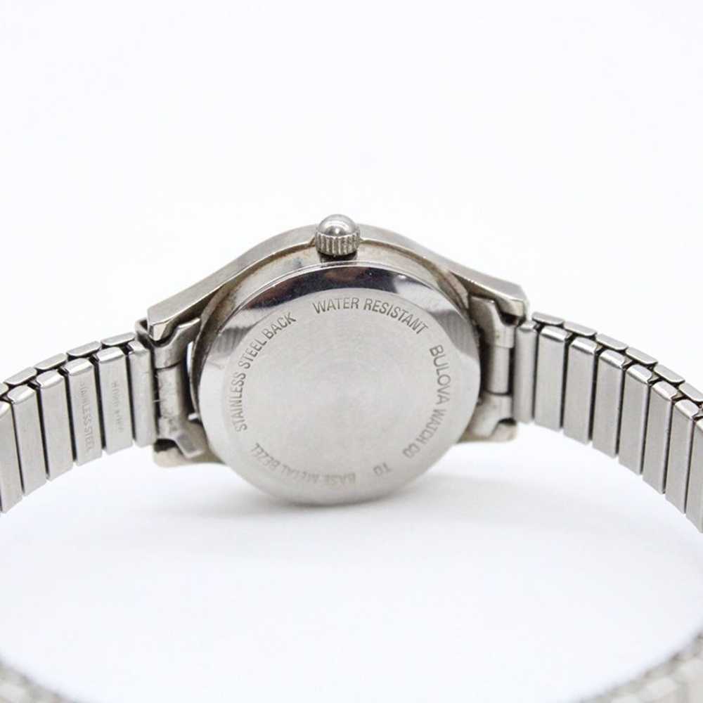 Vintage CARAVELLE Watch Womens Silver Tone Stainl… - image 8
