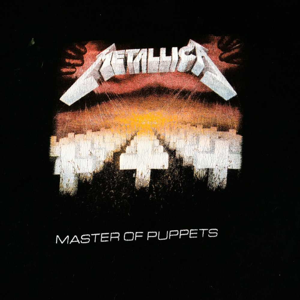 Band Tees × Metallica × Vintage 90s Metallica Mas… - image 3