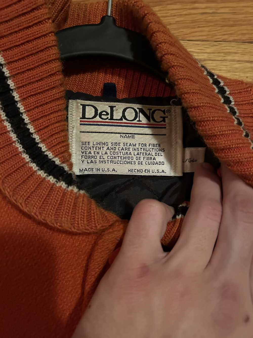 Delong × Delong Varsity Jackets × Vintage Vintage… - image 2