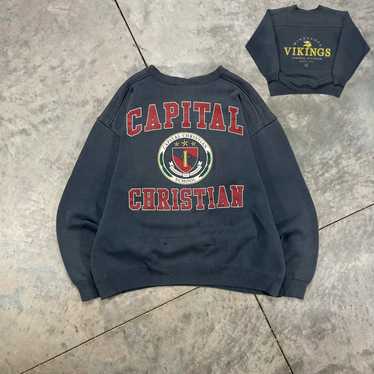 Collegiate × NFL × Vintage Vintage Test Print Swe… - image 1