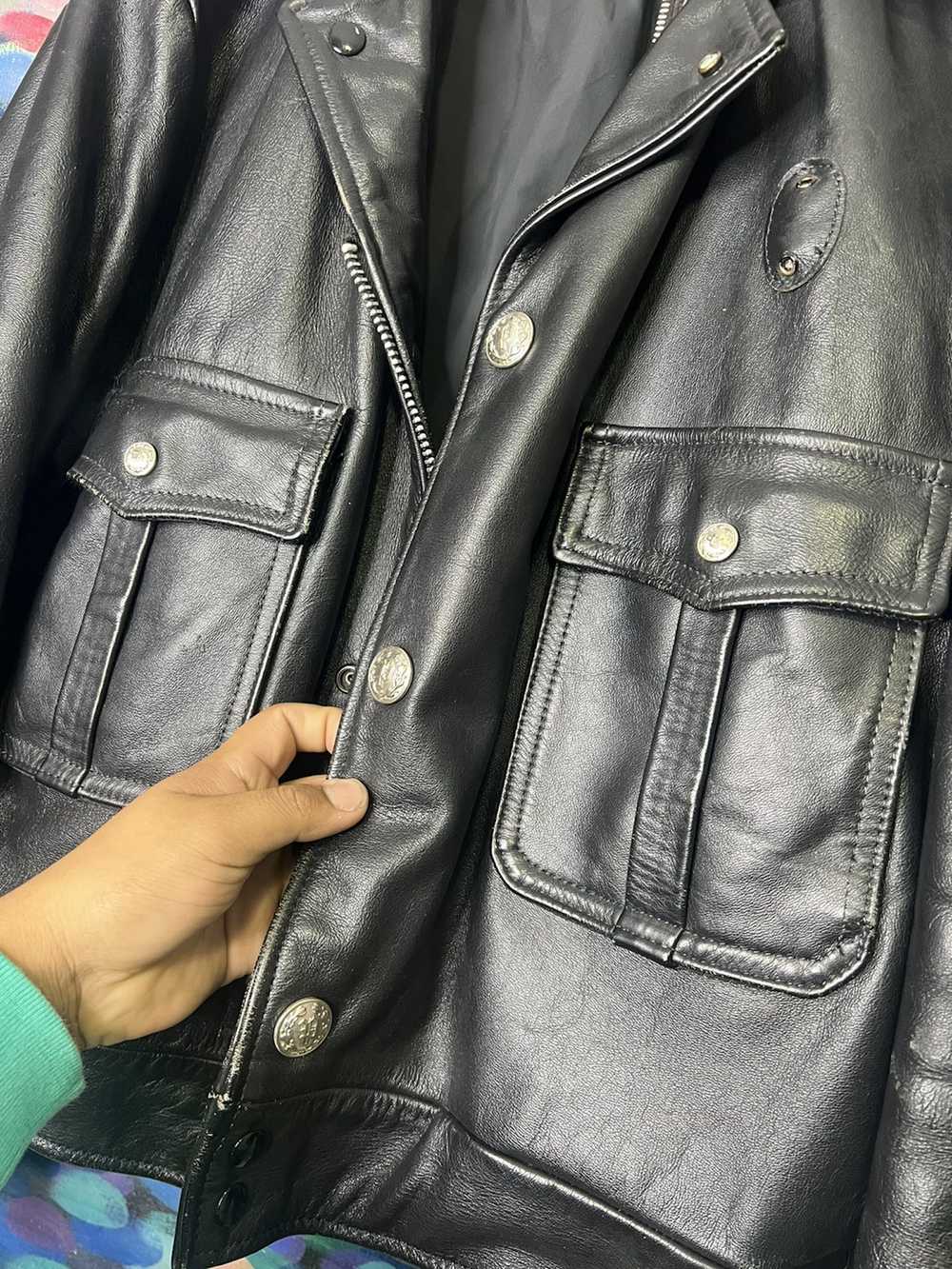 Leather Jacket × Streetwear × Vintage Vintage Pol… - image 2