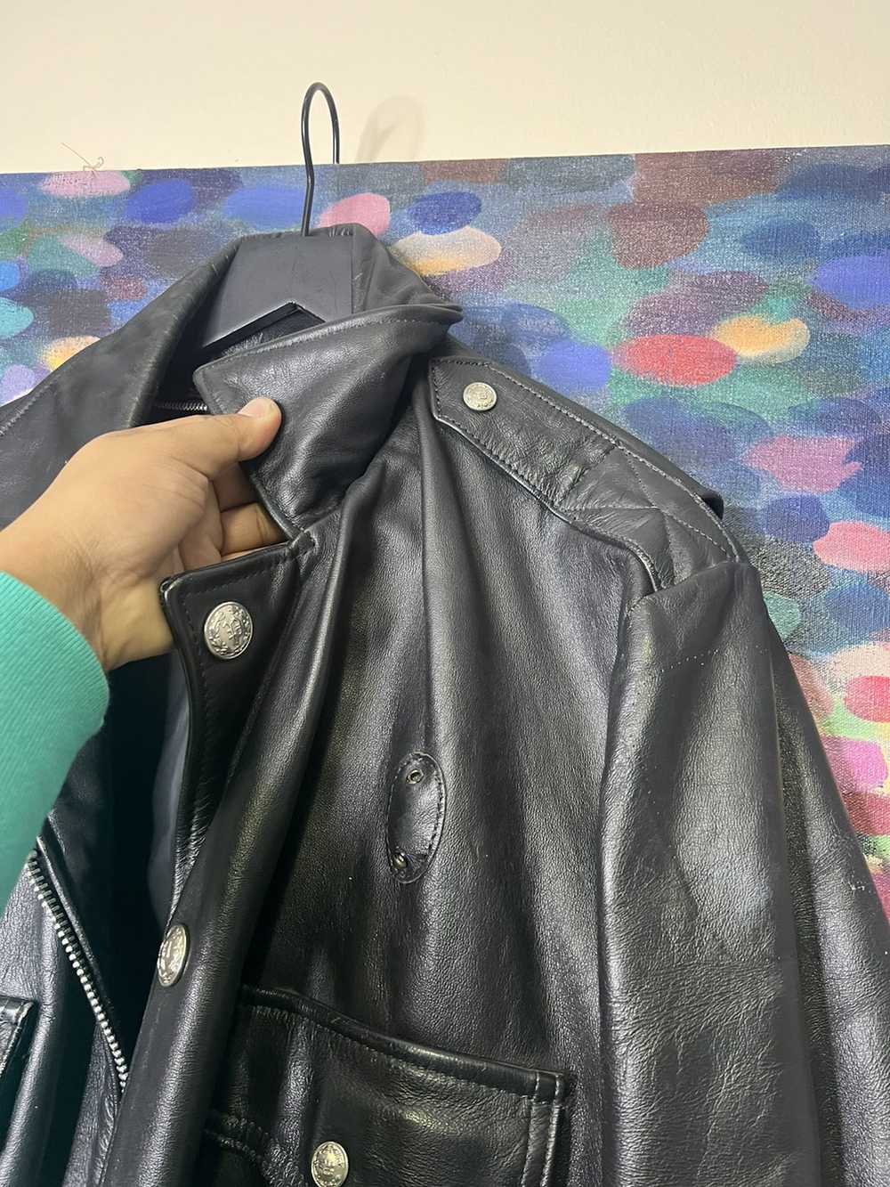 Leather Jacket × Streetwear × Vintage Vintage Pol… - image 8