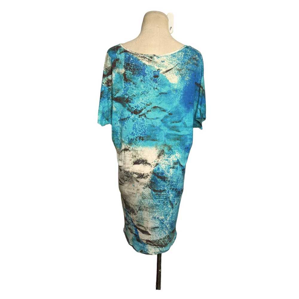 Anthropologie ETT TWA blue splatter short sleeves… - image 2