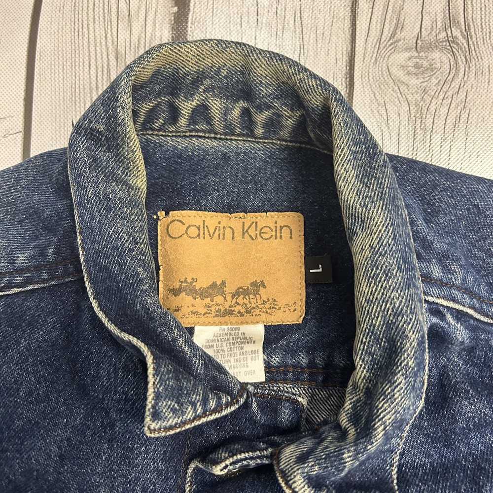 Calvin Klein × Vintage 80s calvin klein stonewash… - image 3