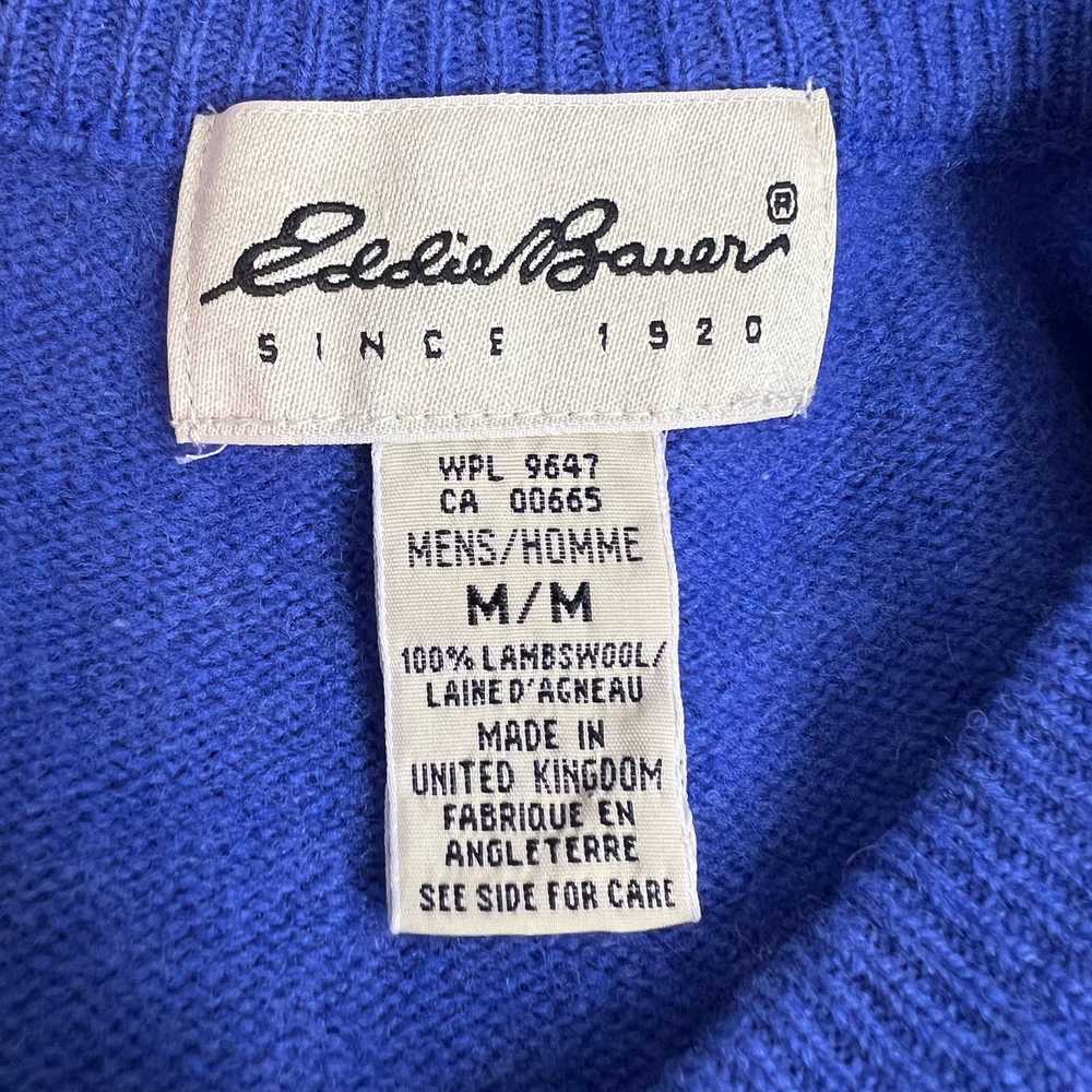 Eddie Bauer × Vintage Eddie Bauer Wool V Neck Swe… - image 3