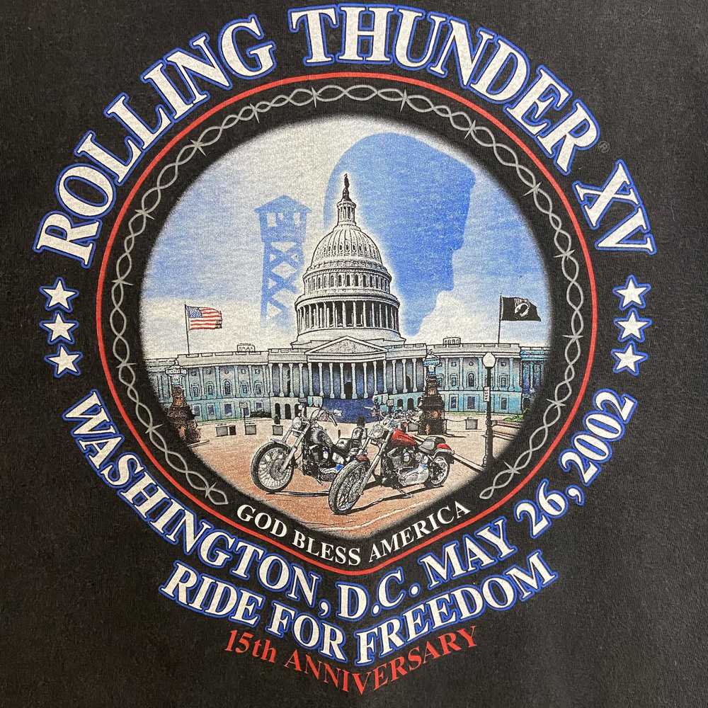 Harley Davidson × Vintage 2002 Rolling Thunder Tee - image 6