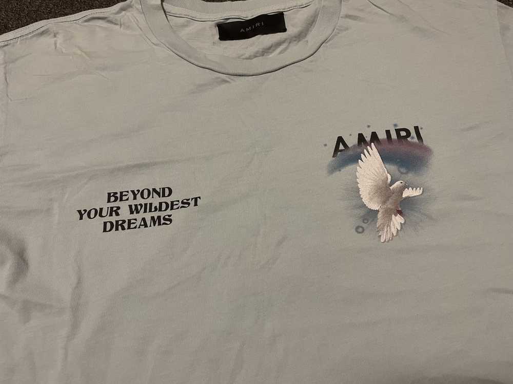 Amiri AMIRI light blue crane short sleeves, size … - image 2