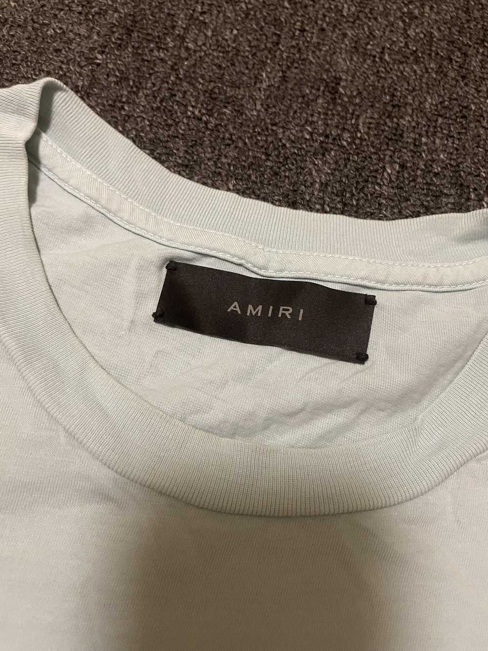 Amiri AMIRI light blue crane short sleeves, size … - image 3