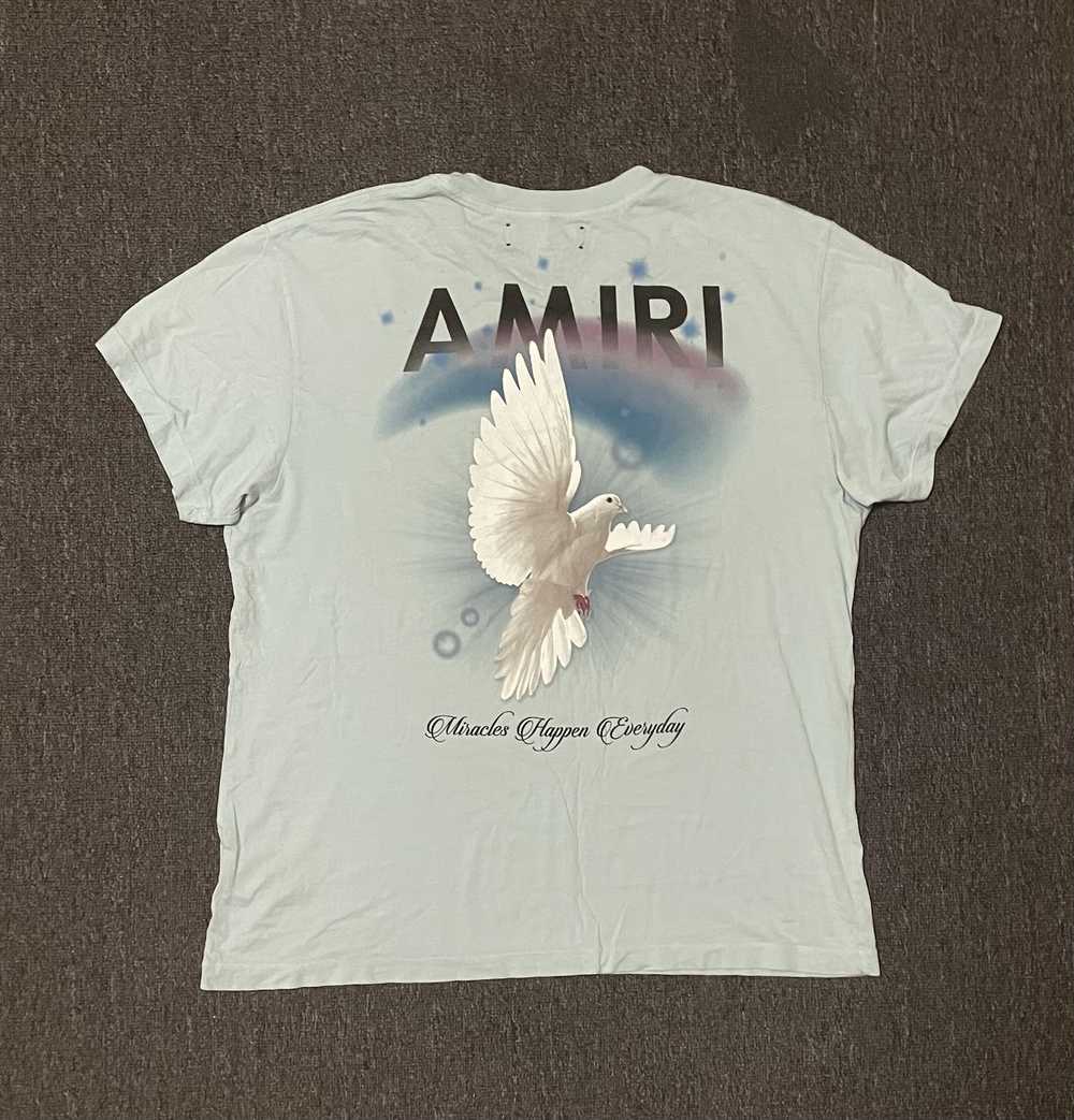 Amiri AMIRI light blue crane short sleeves, size … - image 4