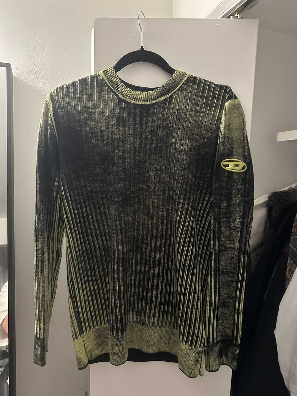 Diesel NEW Diesel Green Acid Wash Long Sleeve - image 1