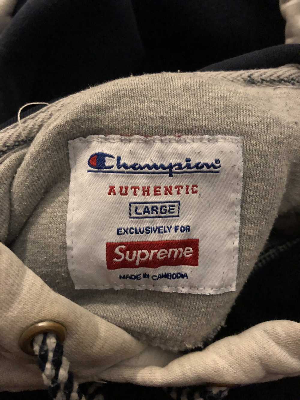 Champion × Supreme Supreme x champion hood embroi… - image 3