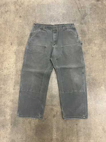 Vintage Carhartt Double Knee Pants MOS Green Union Made in USA