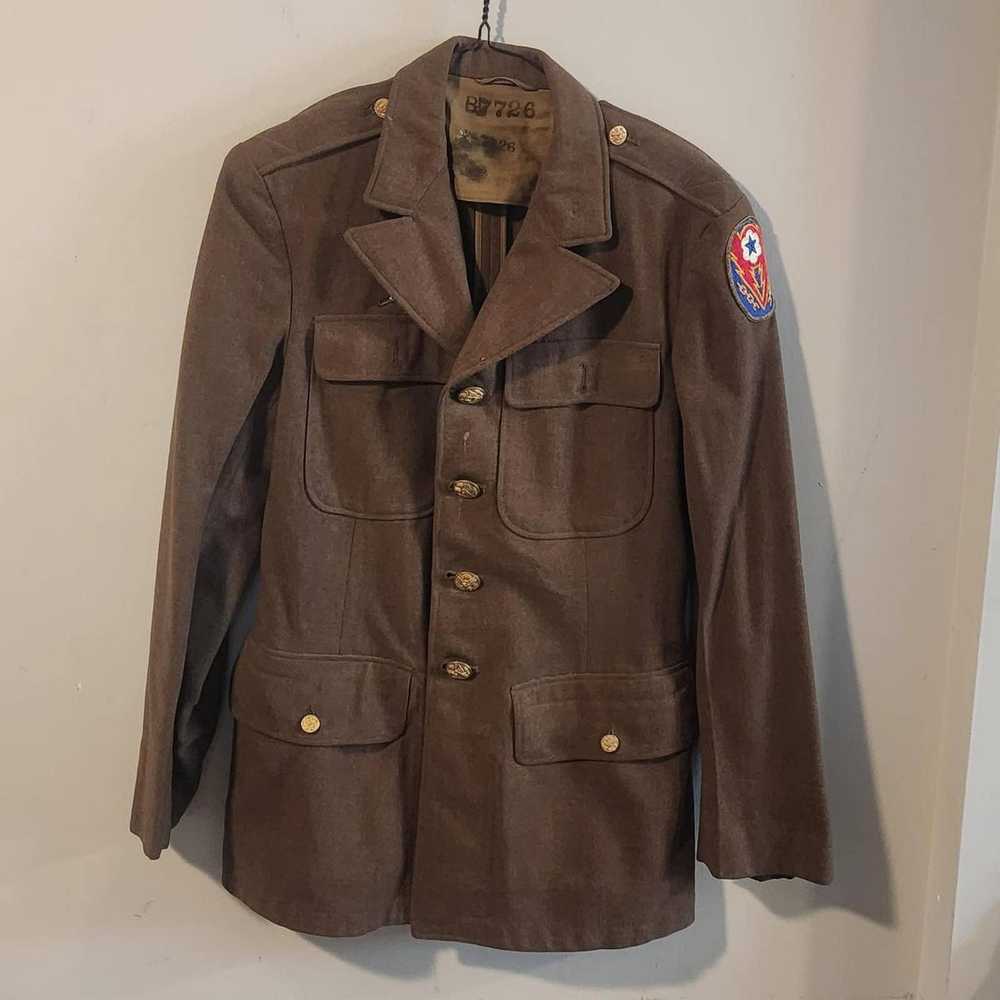 Military Authentic 1940s WWII Military Jacket - image 1
