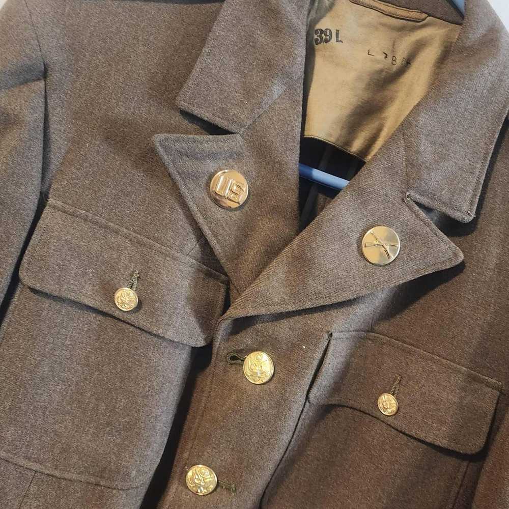 Military Authentic 1940s WWII Military Jacket - image 3