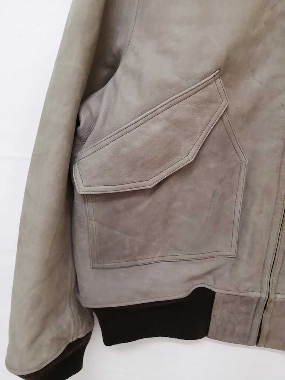 Alpha Industries × Leather Jacket × Rare 🔥RARE🔥… - image 3