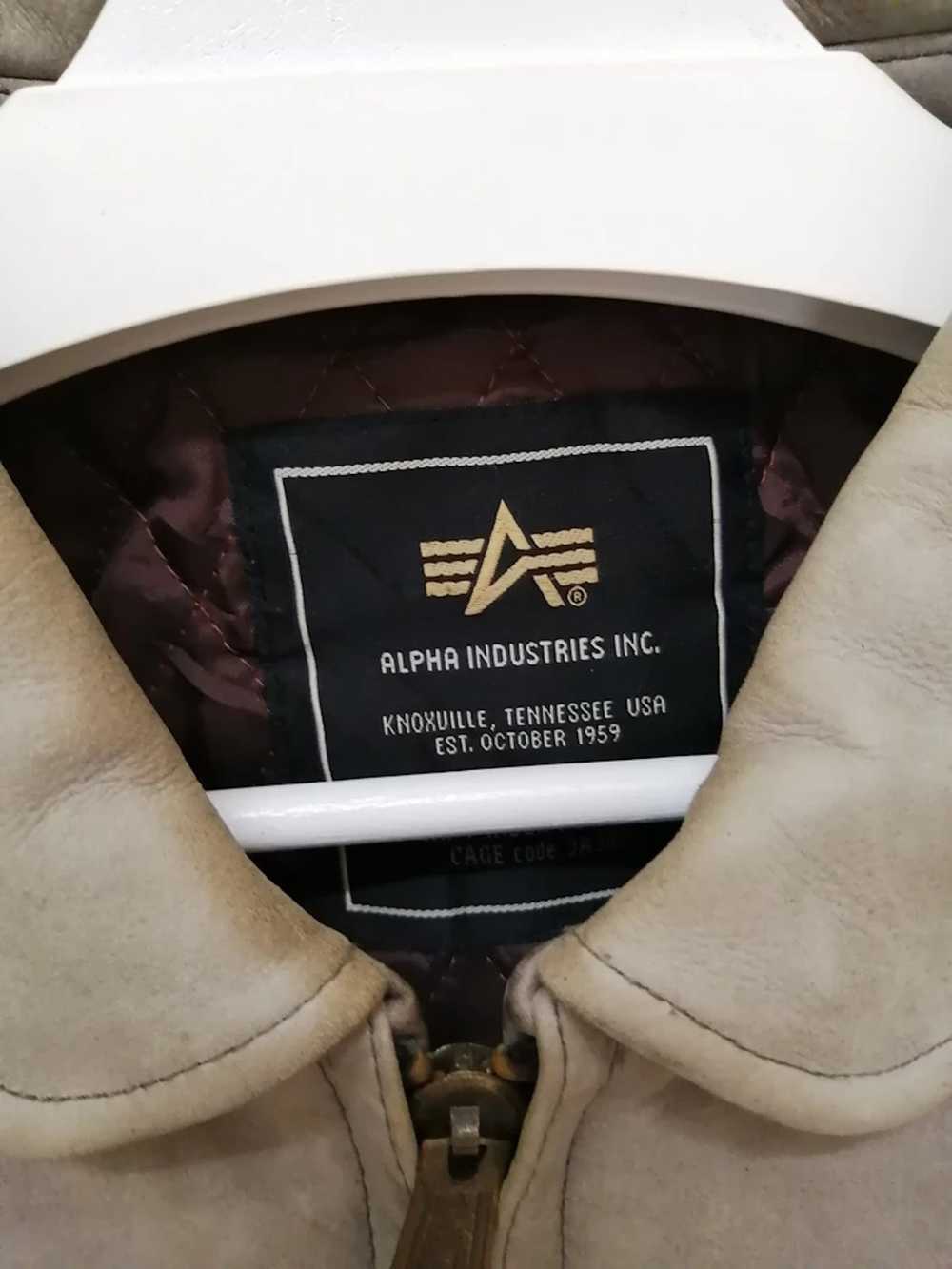 Alpha Industries × Leather Jacket × Rare 🔥RARE🔥… - image 6