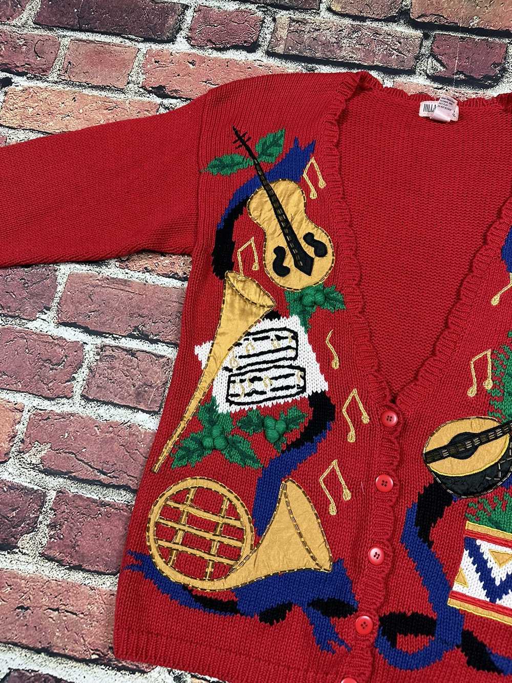 Cardigan × Vintage Vintage Hillary Paige Christma… - image 6