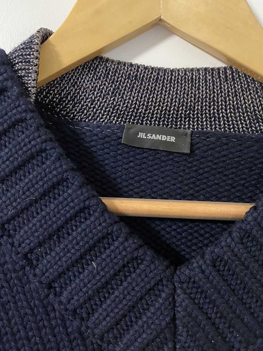 Jil Sander × Raf Simons FW08 V-Neck Sweater with … - image 2